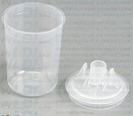 GODET PPS +COUV+BOUCH 0.170 L 125æ (CARTON 50 SETS