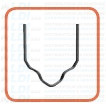 SACHET X 100 AGRAFES EN FORME DE V DIAM 0.8
