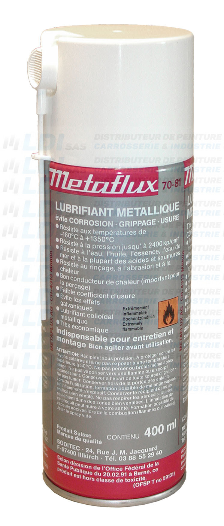 lubrifiant metallique aerosol 400ml