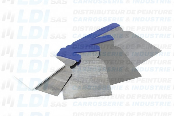 COUTEAUX CASTEEL JAP (4 SPATULES METAL+1CAOUTCH.)