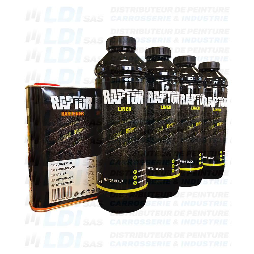 RAPTOR LINER NOIR 4 LITRES KIT