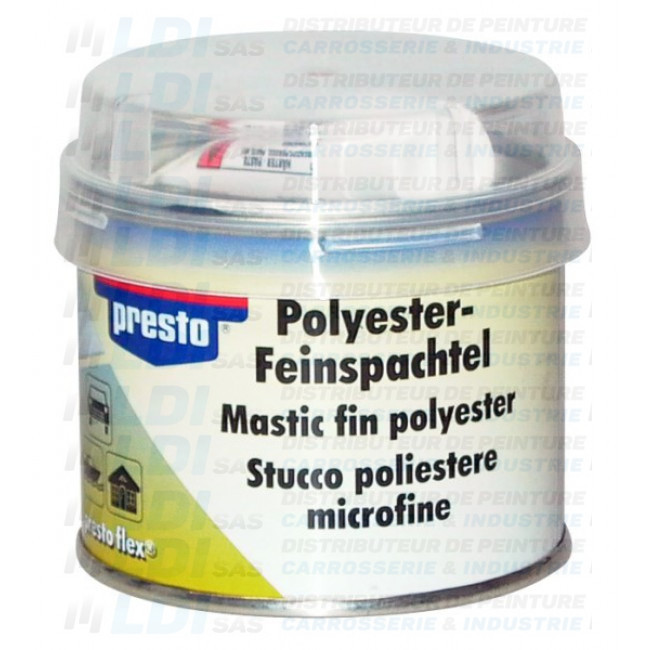 MASTIC FIN POLYESTER + DURCISSEUR 250G